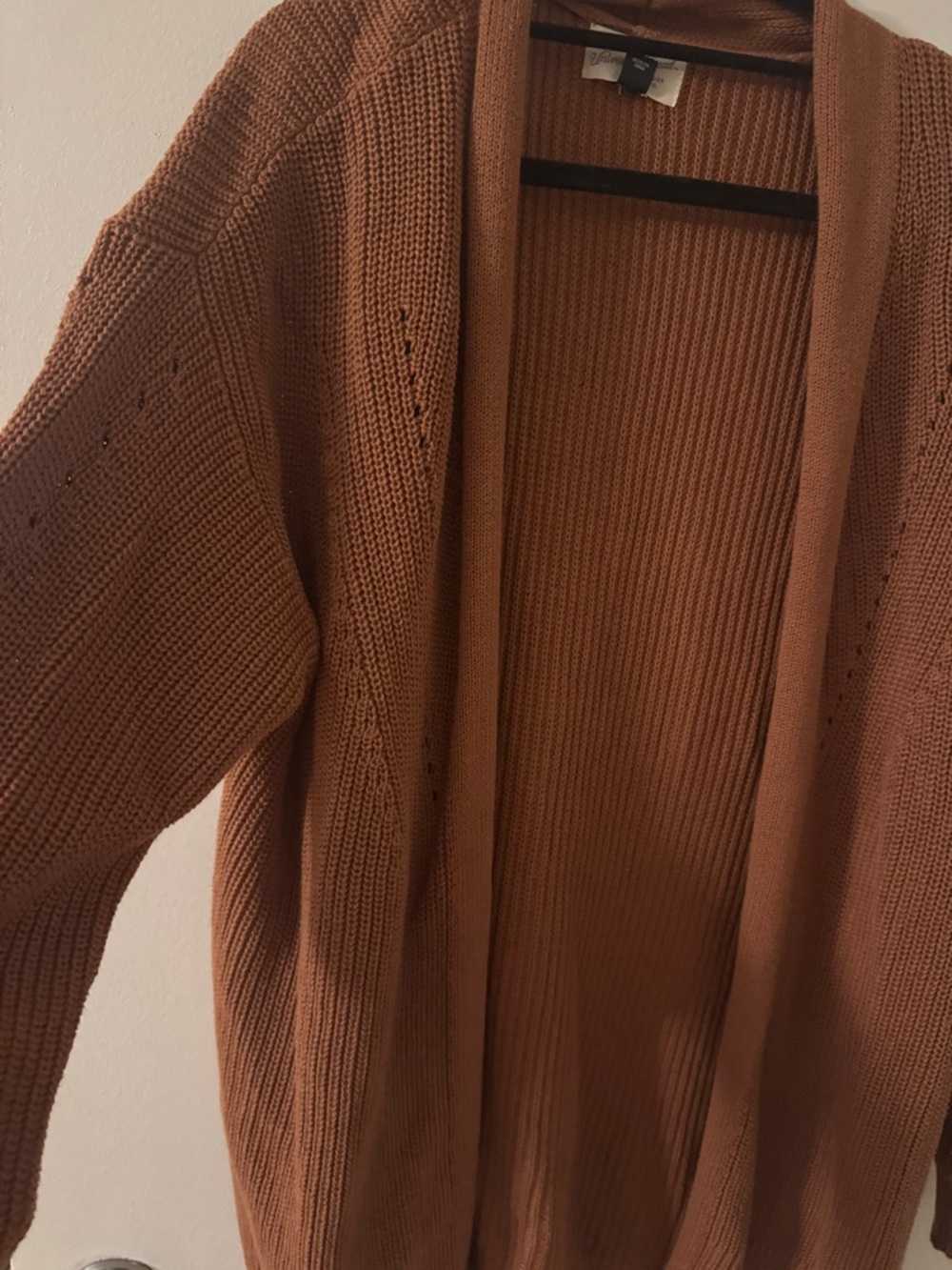 Warm Camel Brown Open Cardigan - Picture 4 of 9